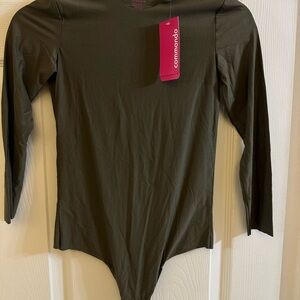 Commando Olive Green Long Sleeve Bodysuit
